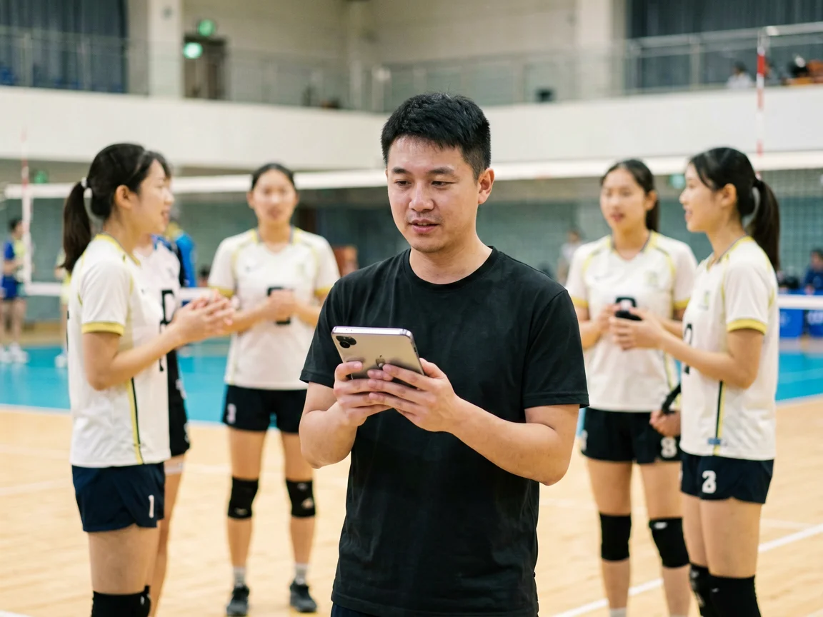 排球赛事现场探访康康